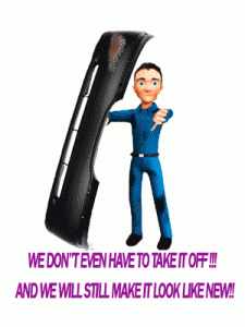 LV Services Man Holding Car Bumper